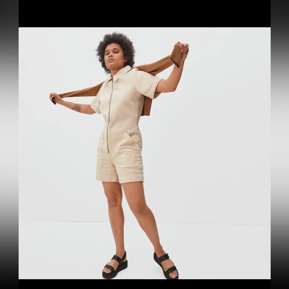 Everlane Denim Short Romper